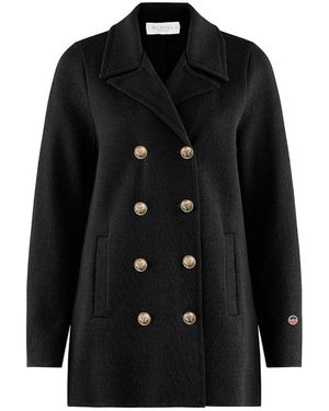 BUSNEL Double-Breasted Coats - Nero