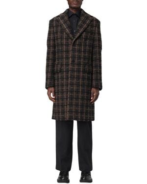 Versace Single-Breasted Coats - Black