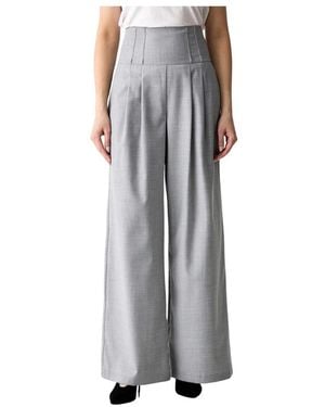 KARL LAGERFELD Wide Trousers - Gris