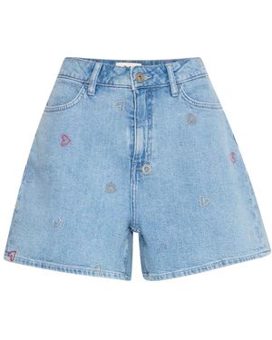 Ichi Denim Shorts - Blu