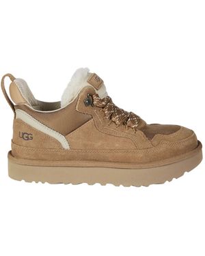 UGG Schoenen ,Bruin ,Wol Lowmel Sneaker - Naturel