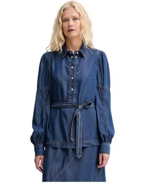 Munthe Pikine Blouse - Blauw