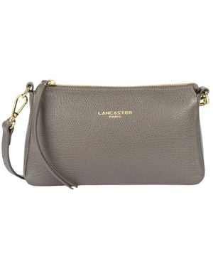 Lancaster Tassen ,Grijs ,Leer Dune 529-90 Crossbody Tas