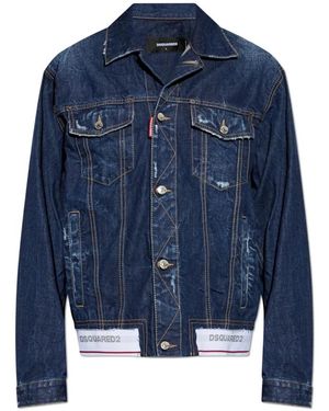 DSquared² Jassen ,Blauw ,Denim Denim Jassen