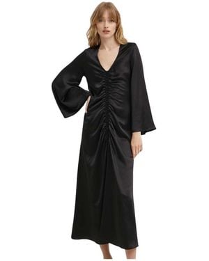 By Malene Birger Lavende Maxikleid - Schwarz