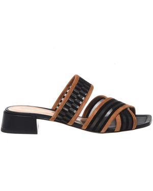 Baldinini Heeled Mules - Brown