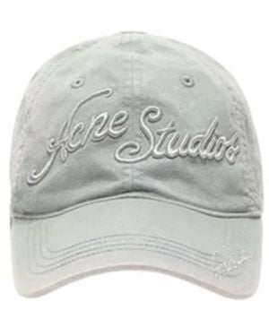 Acne Studios Accessoires ,Grijs ,Caps - Wit