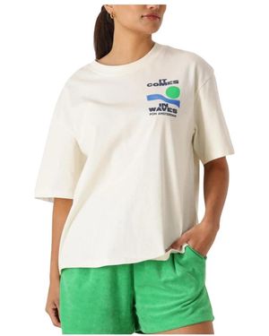 Pom Tops ,Katoen Tshirt Oversized It Comes - Groen