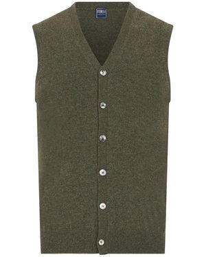Fedeli Sleeveless Knitwear - Verde