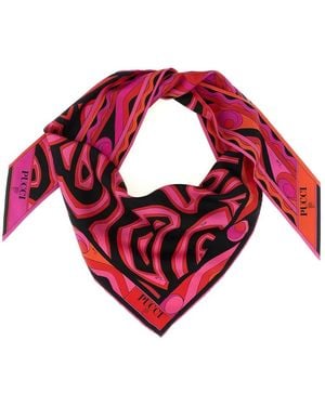 PUCCI Silky Scarves - Rojo
