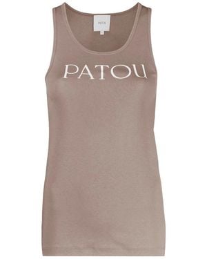 Patou Sleeveless Tops - Brown