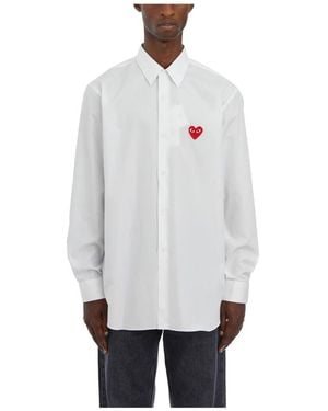 COMME DES GARÇONS PLAY Casual Shirts - White