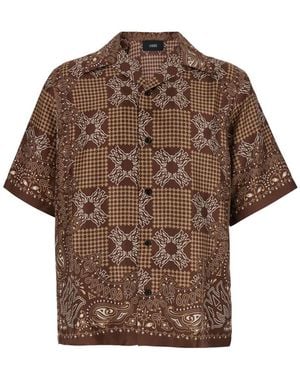 Amiri Short Sleeve Shirts - Marrone
