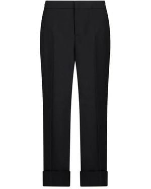 Gucci Wollen Broek Voor Stijlvolle Outfits - Zwart
