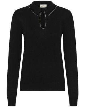 Kaffe Round-Neck Knitwear - Zwart