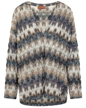 Missoni V-Neck Knitwear - Gris