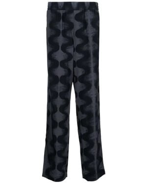 McQueen Straight Trousers - Blue