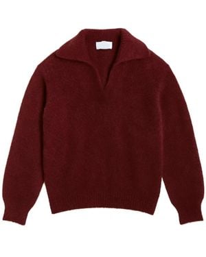 Opal Studio V-Neck Knitwear - Rouge