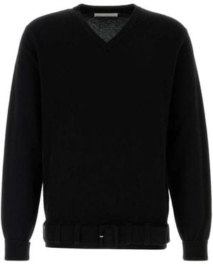 Random Identities V-Neck Knitwear - Black