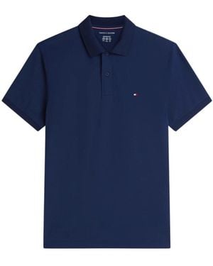 Tommy Hilfiger Tops ,Blauw ,Katoen Performance Pique Polo