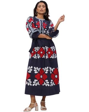 Antik Batik Oxo Dress - Blauw