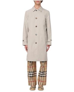 Burberry Single-Breasted Coats - Wit