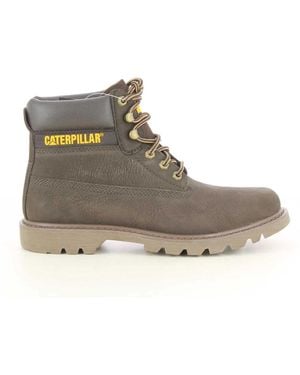 Caterpillar Lace-Up Boots - Gris