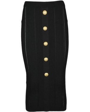 Balmain Midi Skirts - Nero