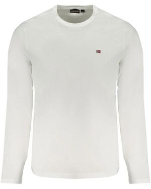 Napapijri Tops ,Wit ,Katoen Long Sleeve Hoodie