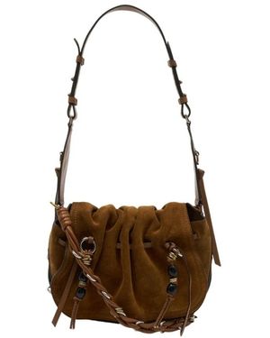 Isabel Marant Tassen ,Bruin ,Katoen Bolton Schoudertas