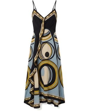 La DoubleJ Kleedjes ,Veelkleurig ,Turn Around Dress - Zwart
