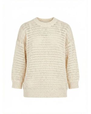 Peserico Round-Neck Knitwear - White