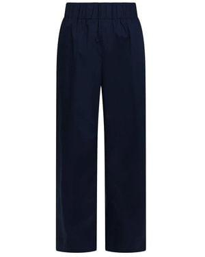 Neo Noir Cropped Trousers - Blue