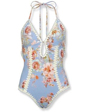 Zimmermann Badmode ,Veelkleurig ,One-Piece - Blauw