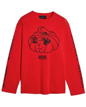 Simone Rocha Long Sleeve Tops - Rojo