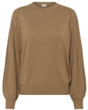 Kaffe Round-Neck Knitwear - Bruin