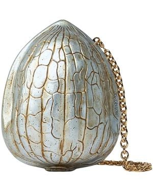 JW Anderson Gouden Walnoot Clutch Tas - Geel