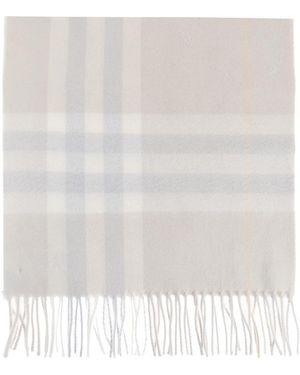 Burberry Kasjmier Sjaal - Wit