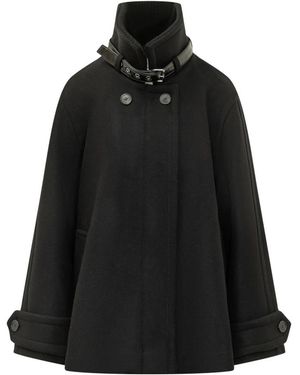 Lanvin Belted Coats - Nero