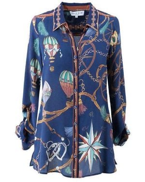 Hale Bob Nautische Bob Bluse Cleo - Blau