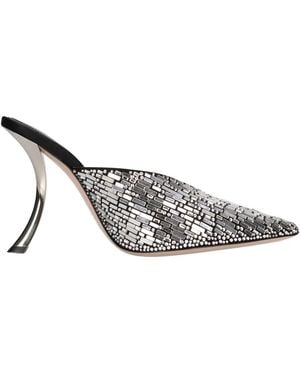 Gedebe Heeled Mules - Wit