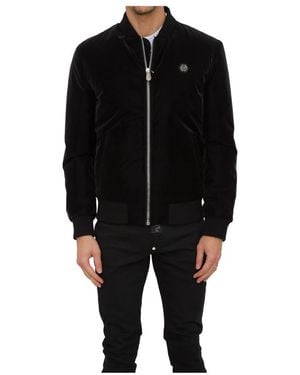 Philipp Plein Bomber Jackets - Black