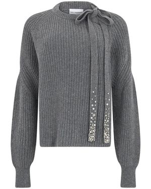 Des Phemmes Round-Neck Knitwear - Gris