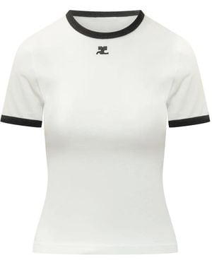 Courreges Tops ,Wit ,T-Shirts
