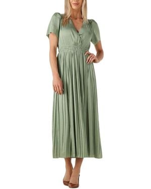 Suncoo Grünes Midi-Kleid Für Frühling/Sommer