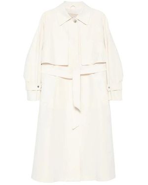 Herno Jassen ,Wit ,Trenchcoat Met Riem