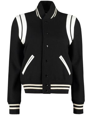 Saint Laurent Bomber Jackets - Black