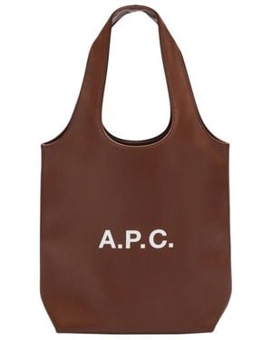 A.P.C. Shopping Bags - Brown