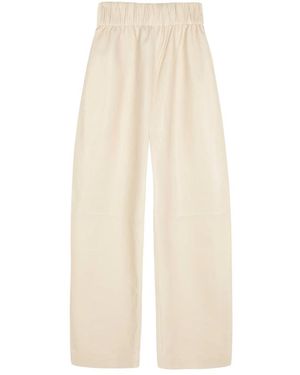 Cortana Leather Trousers - Natural