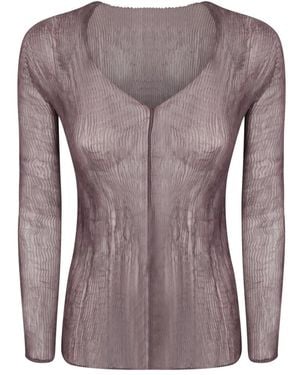 Issey Miyake Blouses - Brown